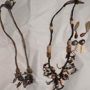 Bohemian Beaded Necklace Set